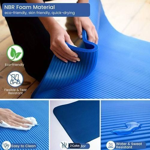 THICK Gym/Yoga Mat + Carrying Strap - Blue Item | Buy THICK Gym/Yoga Mat + Carrying Strap - Blue | SPOP Enterprise Global